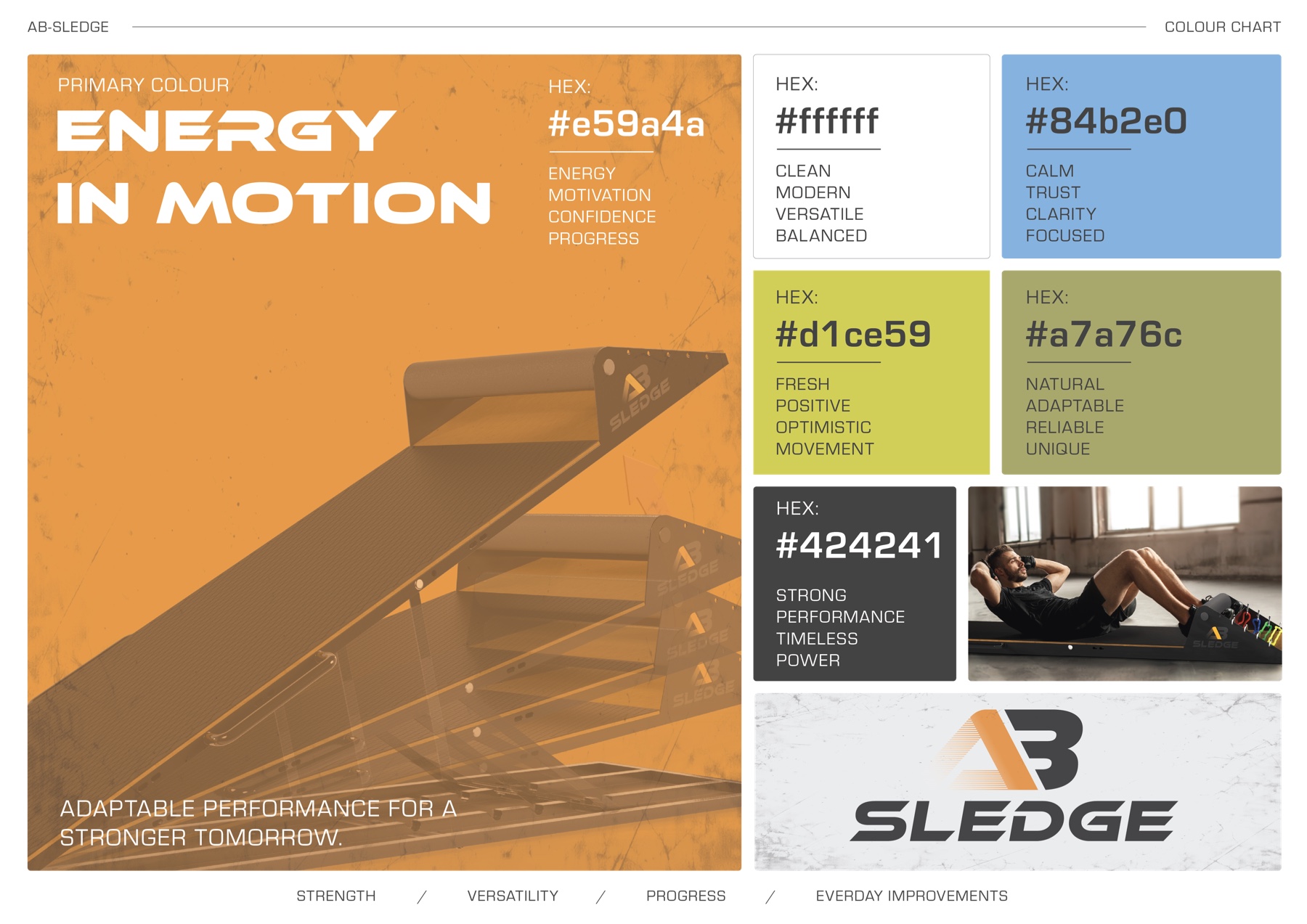 Absledge colour chart: the palette and its references